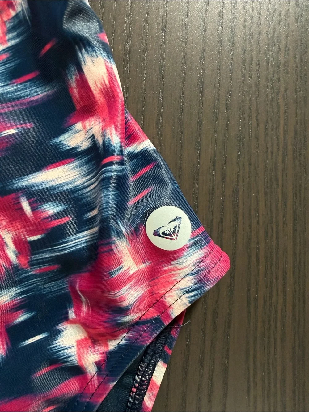 Roxy Girls Pink & Navy Abstract One-Piece
